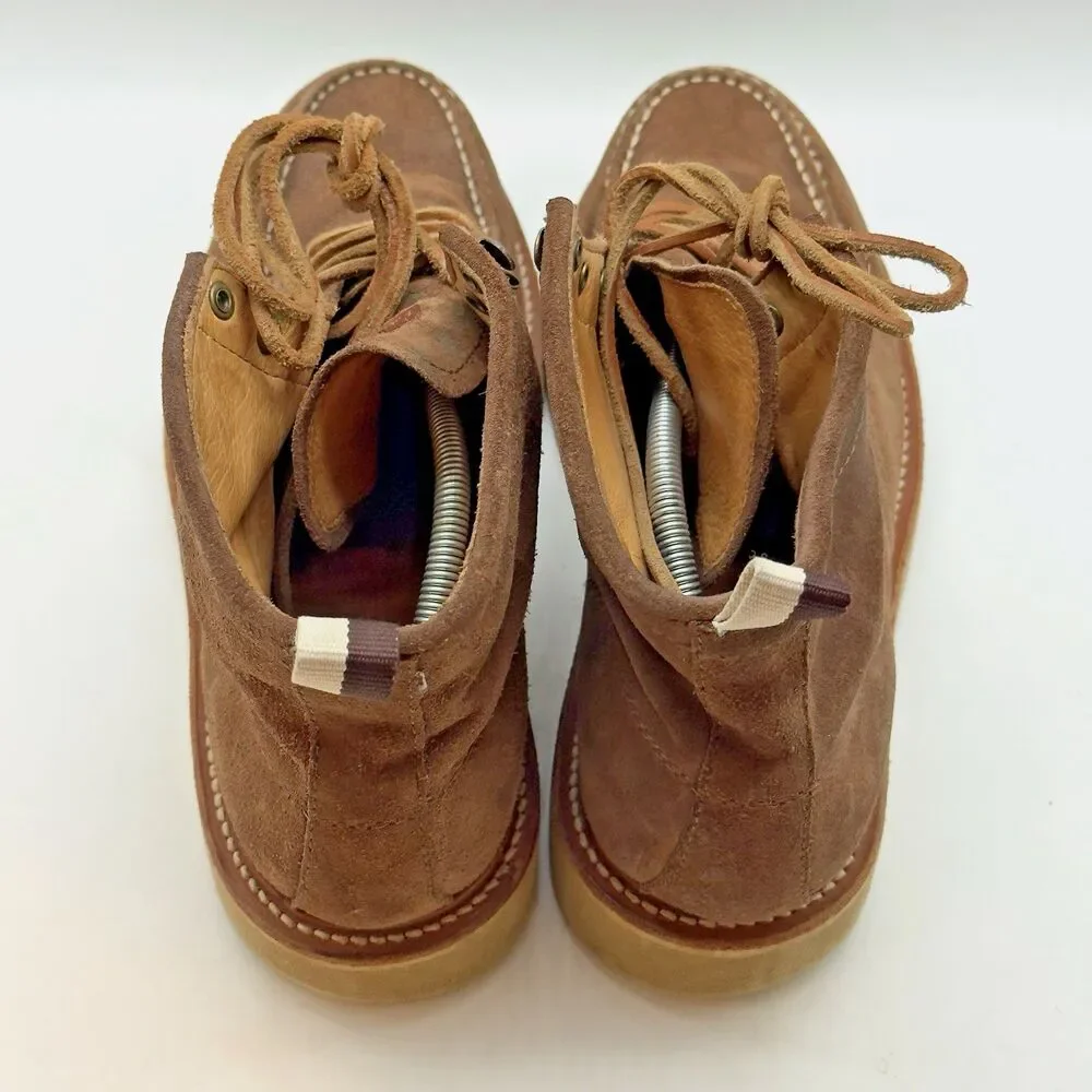 Coach Derek Moc Toe Chukka Men's 11 M Brown Suede Leather Lined Lace Up Boots